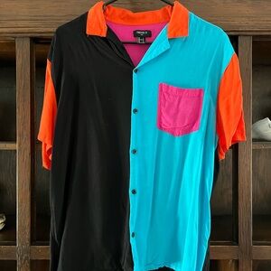 Forever 21 lightweight color block shirt